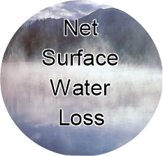 Net surface water loss terminology